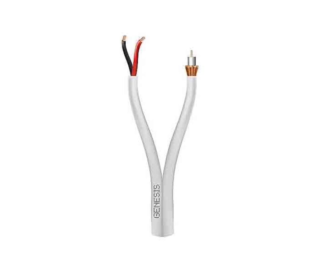 Resideo Cable 22/2 Trenzado Blanco 500 pies CL2/CMG