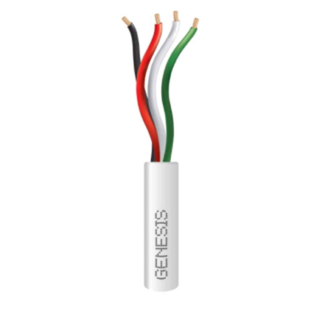 Resideo Cable 22/4 Solido Blanco 500 pies CM/CL2