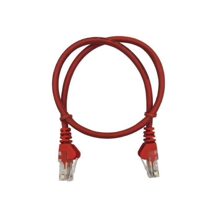 Linkbasic Patch Cord UTP Cat.5 0.5mt Rojo