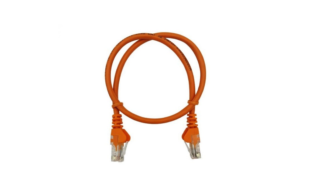 Linkbasic Patch Cord UTP Cat.5 0.5mt Naranja