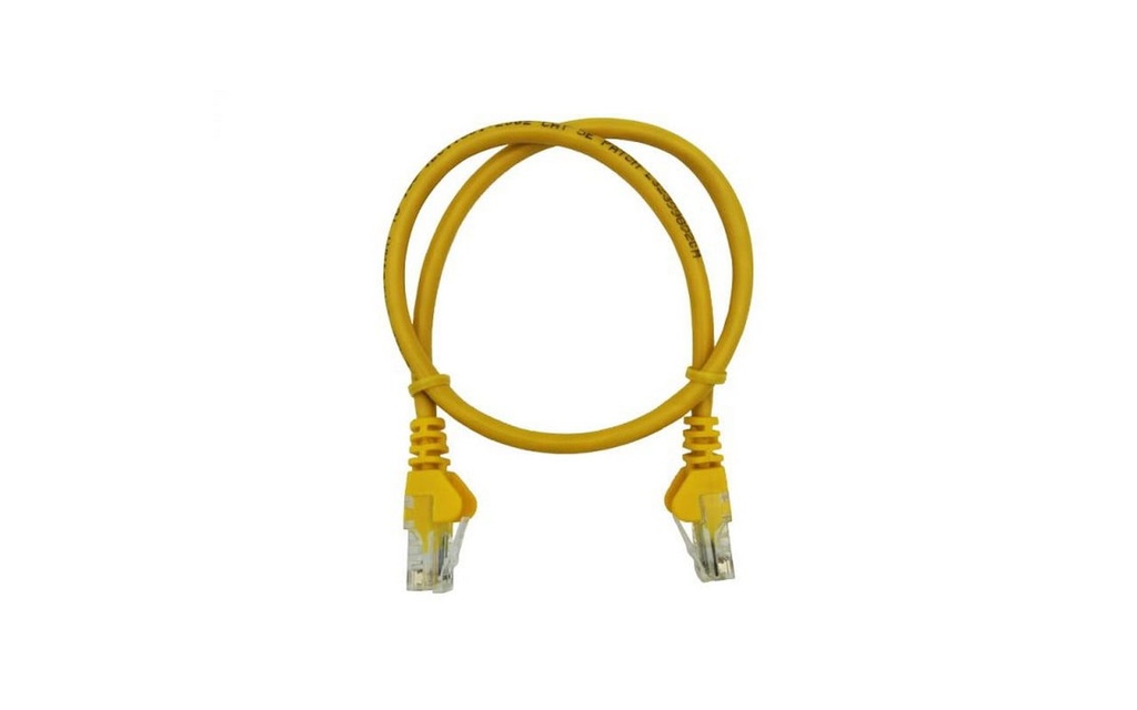 Linkbasic Patch Cord UTP Cat.5 0.5mt Amarillo