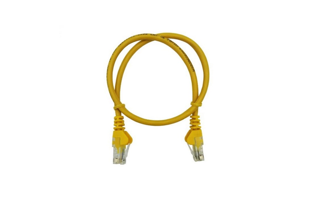 Linkbasic Patch Cord UTP Cat.5 0.5mt Amarillo