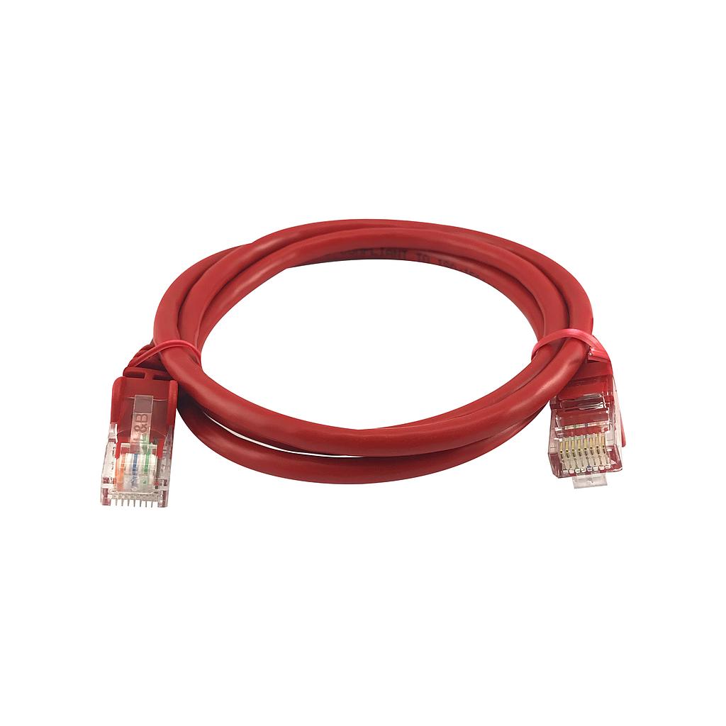 Linkbasic Patch Cord UTP Cat.5 1mt Rojo