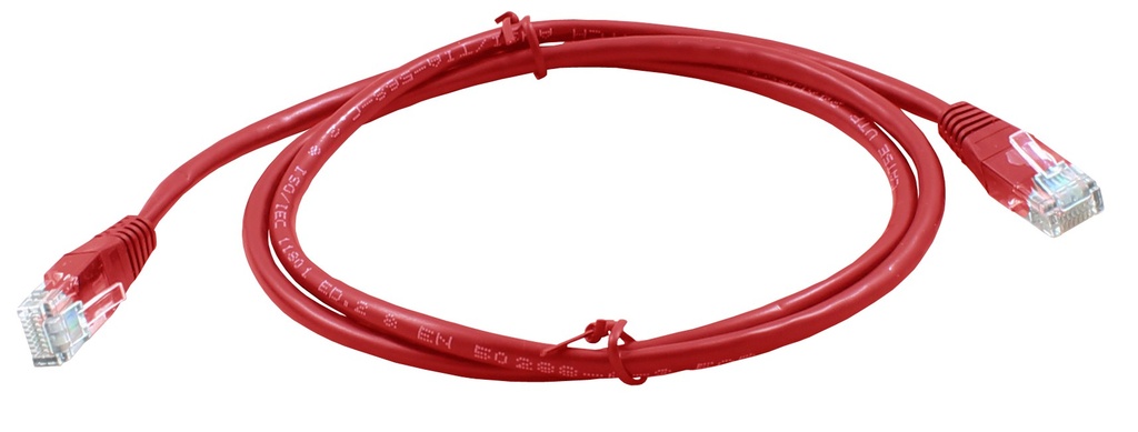 Linkbasic Patch Cord UTP Cat.5 2mt Rojo