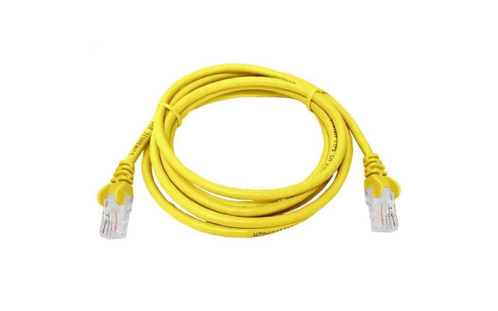 Linkbasic Patch Cord UTP Cat.5 2mt Amarillo