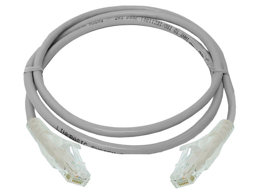Linkbasic Patch Cord UTP Cat.6 / 1 Mts Gris
