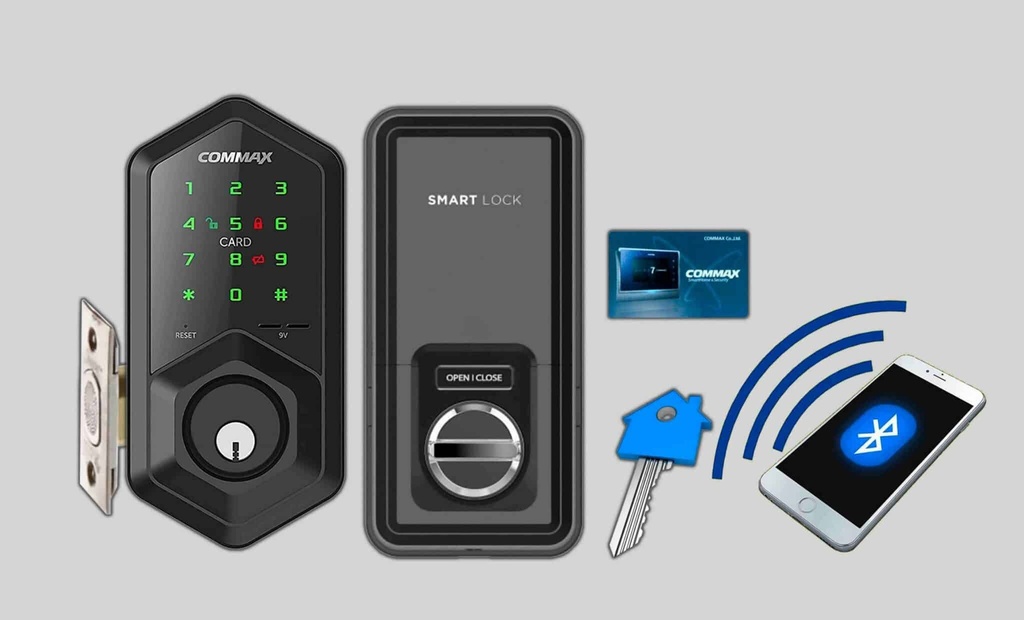 Commax Cerradura Digital de Dígitos y Tarjeta con Conexión Bluetooth