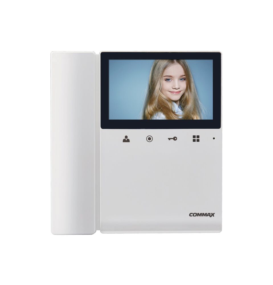 Commax Fine View Monitor para Apartamento de 4.3" - Conexión con 2 Monitores Adicionales