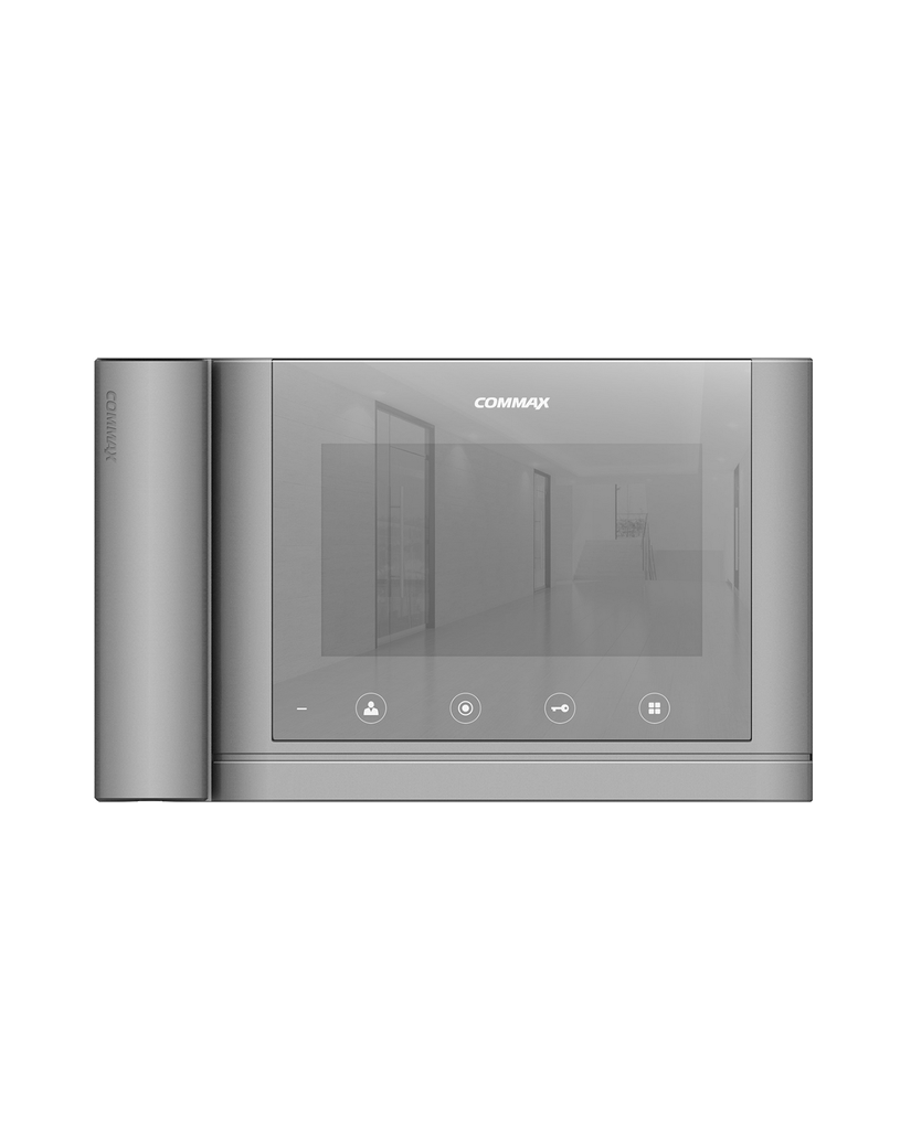 Commax Fine View 7" Monitor Apartamento, 2 Intercomunicadores, 2 Cámaras CCTV - Slot microSD 128GB