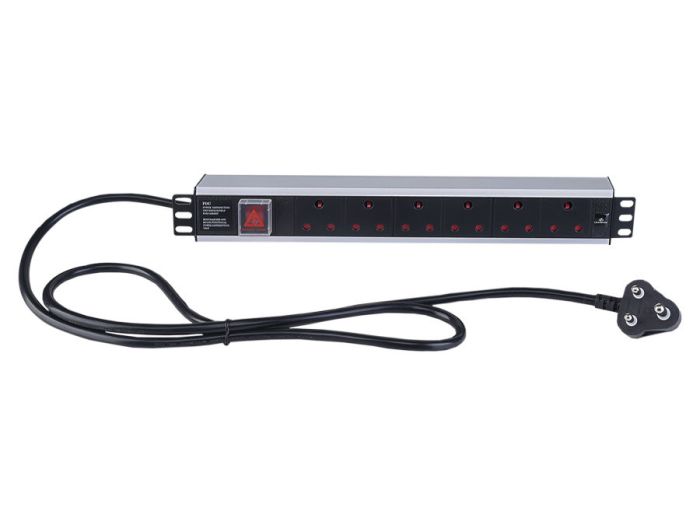 Linkbasic PDU Horizontal 1U 6 conexiones Standard Asia