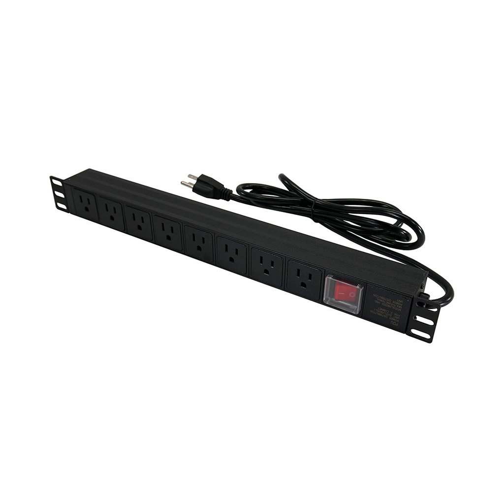 Linkbasic PDU Horizontal 1U 8 Conexiones Standard Americano