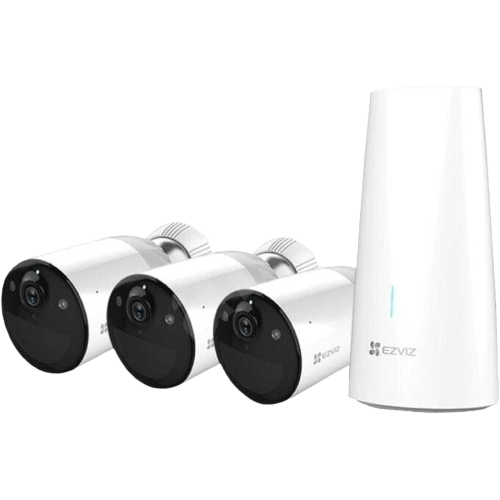 EZVIZ Kit Video Vigilancia Inalámbrico - 3 Cámaras 2MP + HUB Central