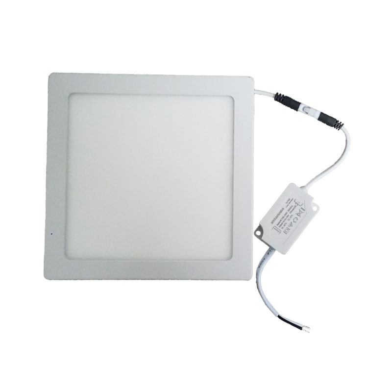 DOMLED Kit Panel Cuadrado Superficial 12W 6500K - Incluye Transformador y Lámpara