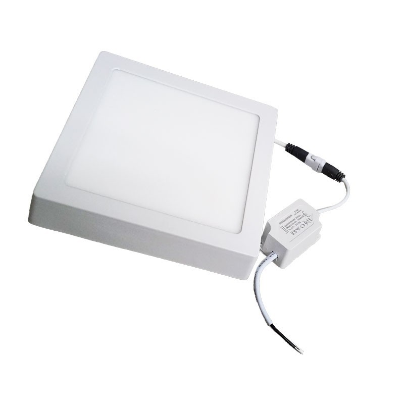 DOMLED Kit Panel Cuadrado Superficial 18W 6500K - Incluye Transformador y Lámpara