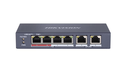 Switch no Admin. 4P PoE + 2 LAN/ 35W Hikvision