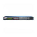 Switch Administrable 24 Puertos PoE + 2 LAN Gigabit + 2 SFP Gigabit 230W Hikvision