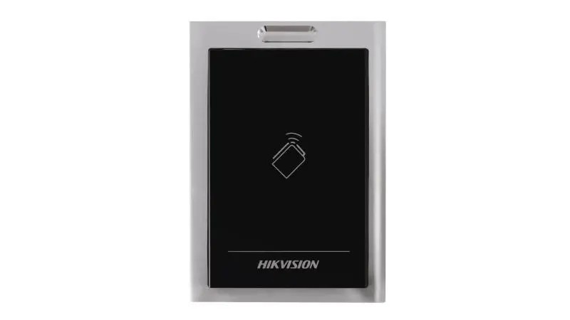 Hikvision Lectora Tarjeta Mifare/ RS485 y Wiegand/ IP64/ Negro