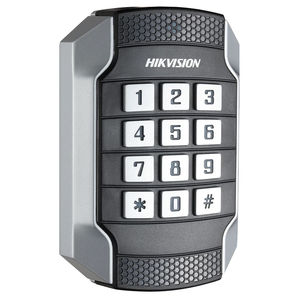 Hikvision Lectora Tarjeta Mifare/ Teclado/ Antivandalica IK10/ RS485 y Wiegand