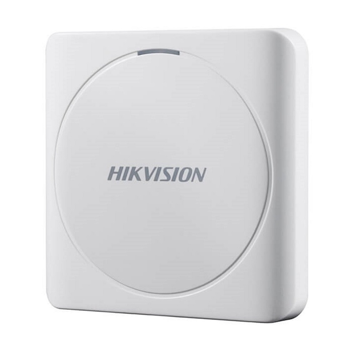 Hikvision Lectora Tarjeta Mifare/ RS485 y Wiegand/ IP65/ Blanco