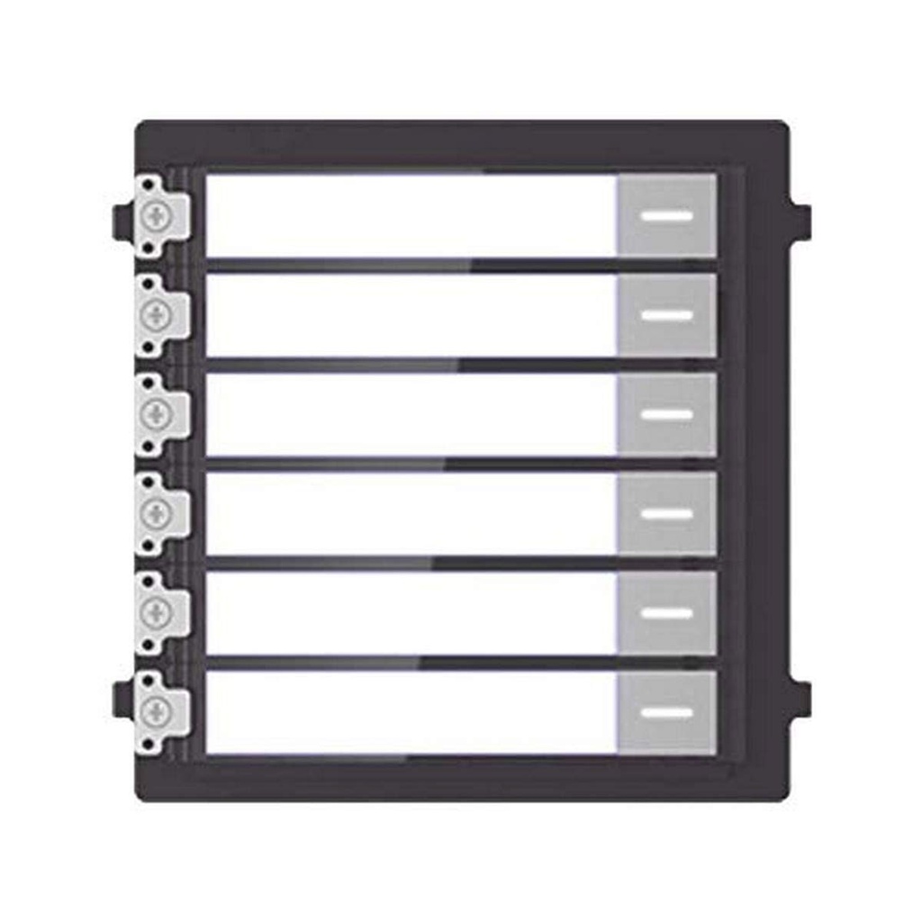 Hikvision Estación Modular de Marcado para Edificios 6 Apts IP65