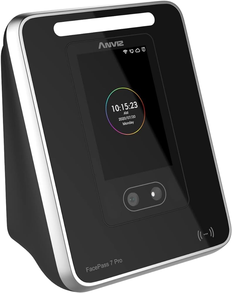 Anviz Terminal de Reconocimiento Facial / Serie FacePass / Control de Acceso y Asistencia / Detección de rostro vivo, WiFi y 3,000 usuarios
