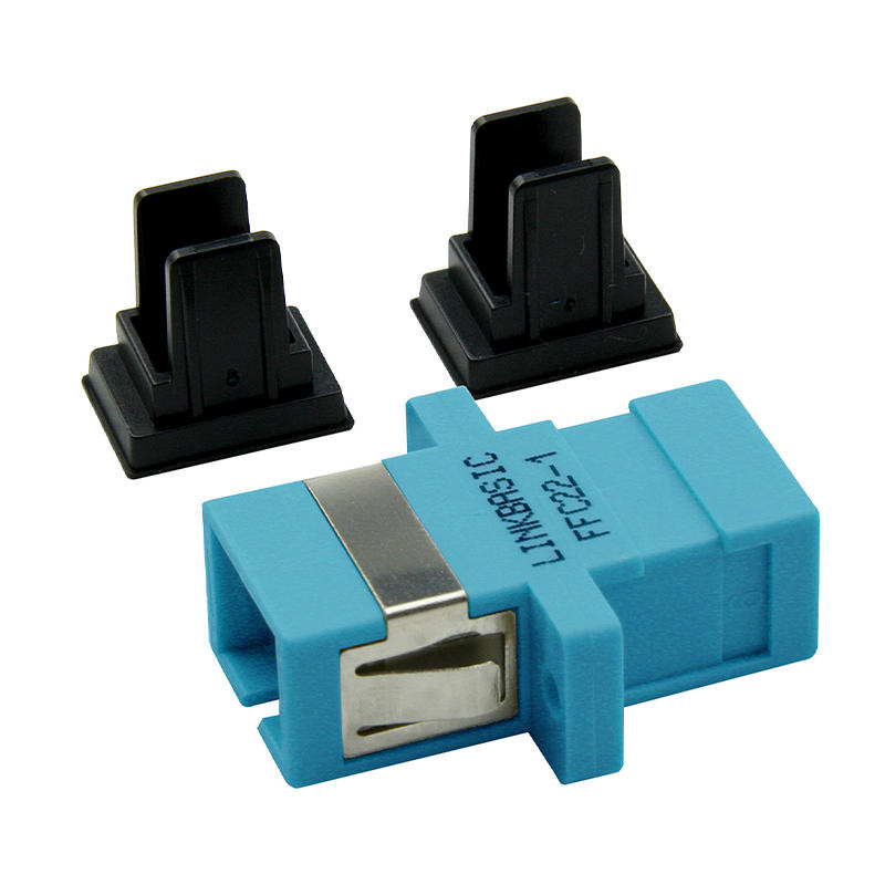 Linkbasic Adaptador Cerámica Multimodo para Fibra Óptica Simplex SC-SC/ Gris