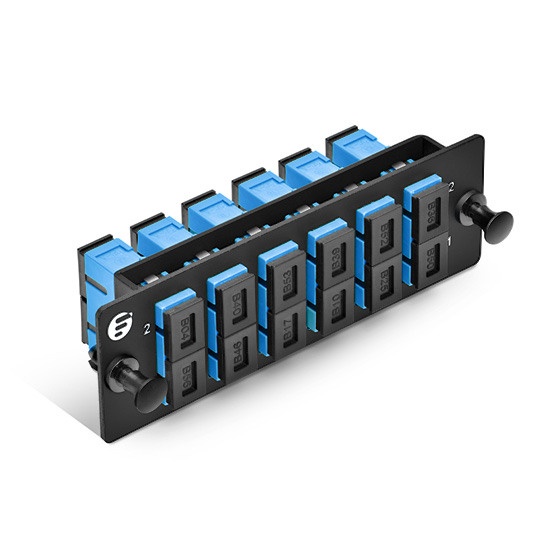 Linkbasic Adaptador Tipo SC de 6 Puertos para Paneles de Fibra