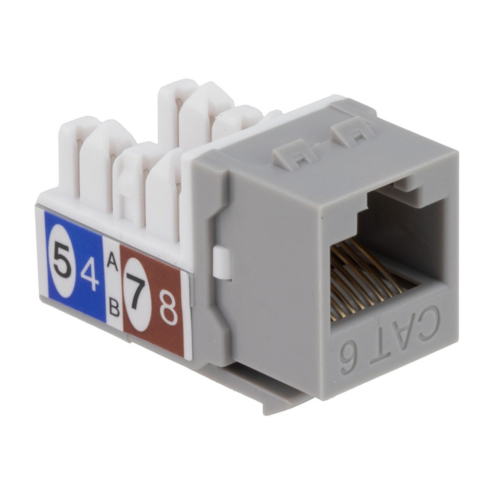 Linkbasic Jack Cat.6 180° Blanco