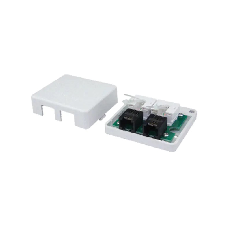 Linkbasic Caja de superficie de dos salidas Cat.5