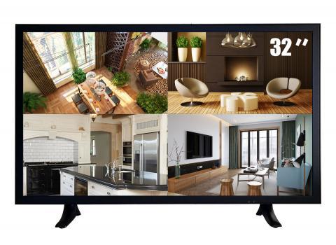 Monitor LED JMSS de 32" / 4K / HDMI x 1, VGA x 1, DVI x 1, RS232 x 2, CVBS + S x 2