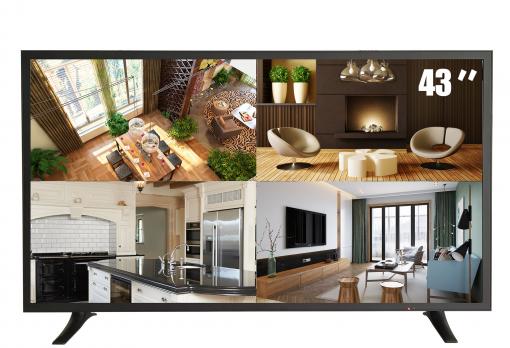 JMSS Monitor Led de 43 Pulgadas / 4K HDMI, HD*1/VGA*1/DVI*1/RS232*2/CVBBS*2