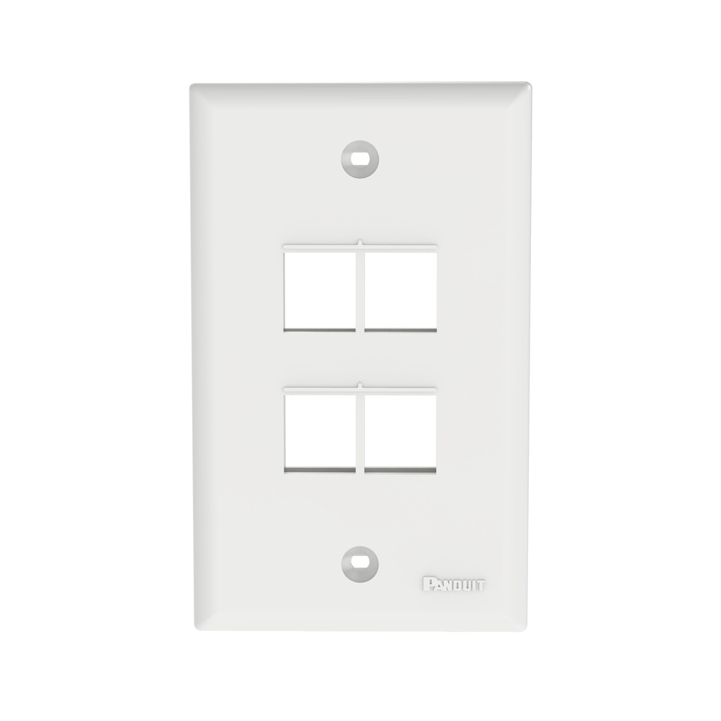 Panduit Netkey Faceplate 4 Puertos