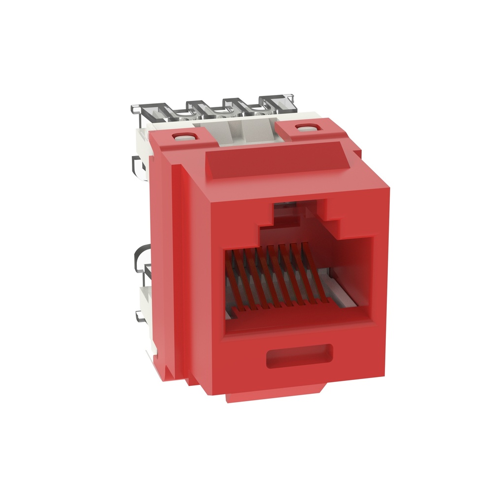 Panduit Netkey Módulo Jack Cat.6 Rojo 8 Posiciones