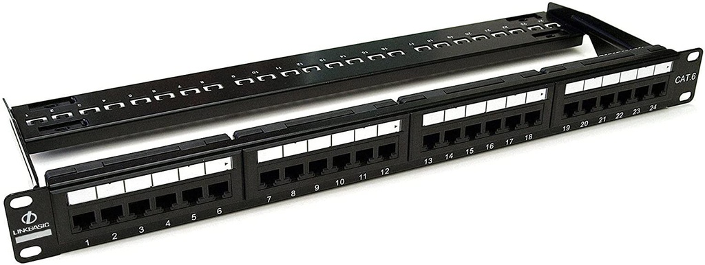 Linkbasic Patch Panel lleno Cat.6 conexión 24 puertos