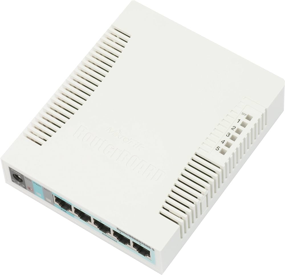 Routerboard 260gs 5 Puertos gigabit smart switch con Cabina SFP / SWOS / PSU