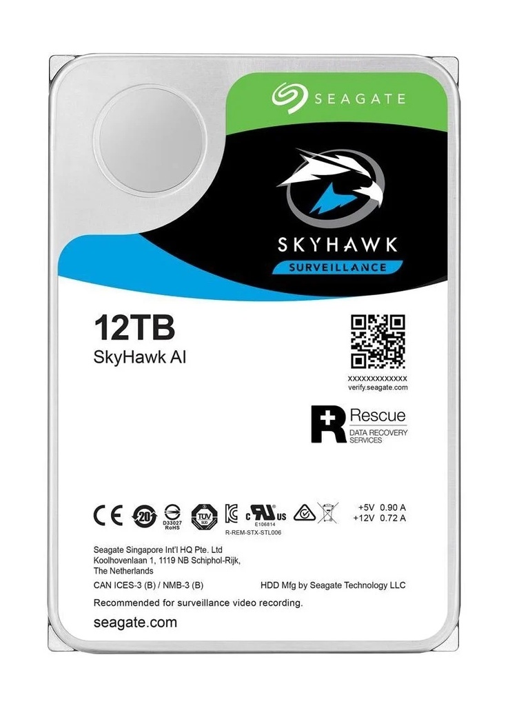 Seagate Skyhawnk Disco Duro Video Vigilancia 12TB