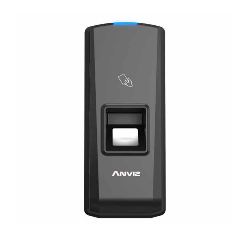 Anviz Lector Esclavo Biométrico / Serie T / Huella dactilar y RFID / Conectividad RS485 para controladores de acceso