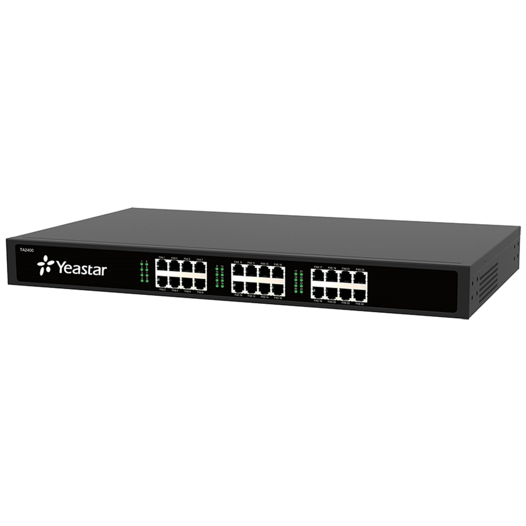 Yeastar Gateway VoIP Analógico 24 Puertos FXS 2 Puertos RJ21