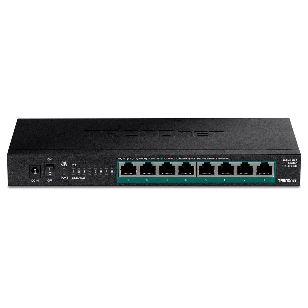 Trendnet Edgesmart PoE+ Gigabit Switch 4 Puertos Gigabit PoE / 4 Puertos Gigabit