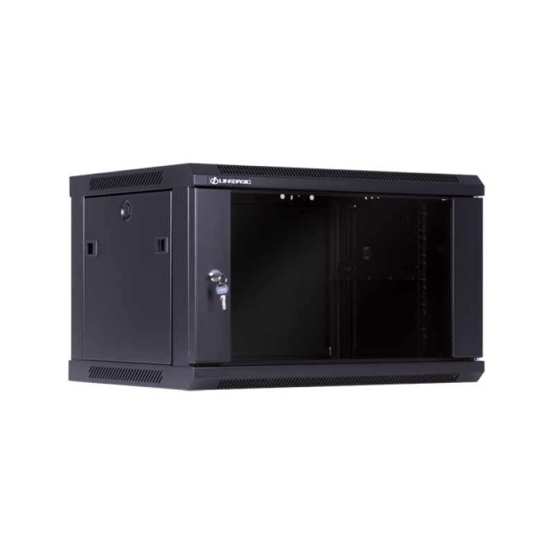 Linkbasic Gabinete 6U, 450mm de Profundidad, No Abatible/ Ventilacion adecuada para grabadores y switches