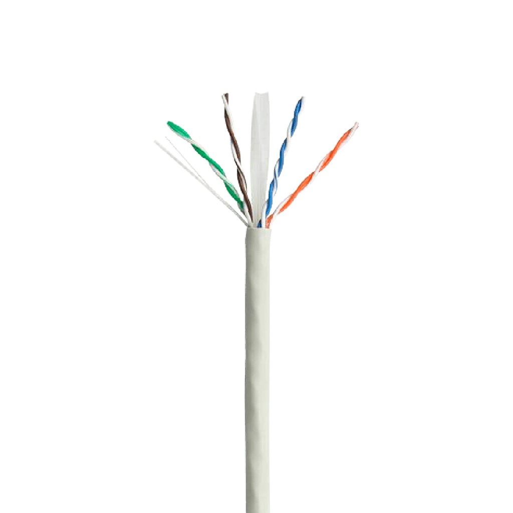 Linkbasic Cable SFTP Cat.6, 23AWG, Conductor de .575mm, 305MT, Color Gris