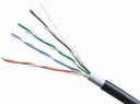 Cable de Red Exterior FTP Cat.6 - 23AWG, Negro