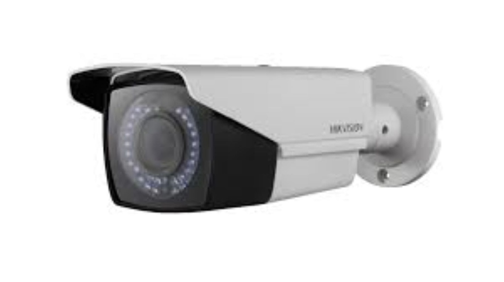 720P Bullet Cam Hikvision, Vari-Focal Lens, Metal, IP66, IR 40m, Outdoor