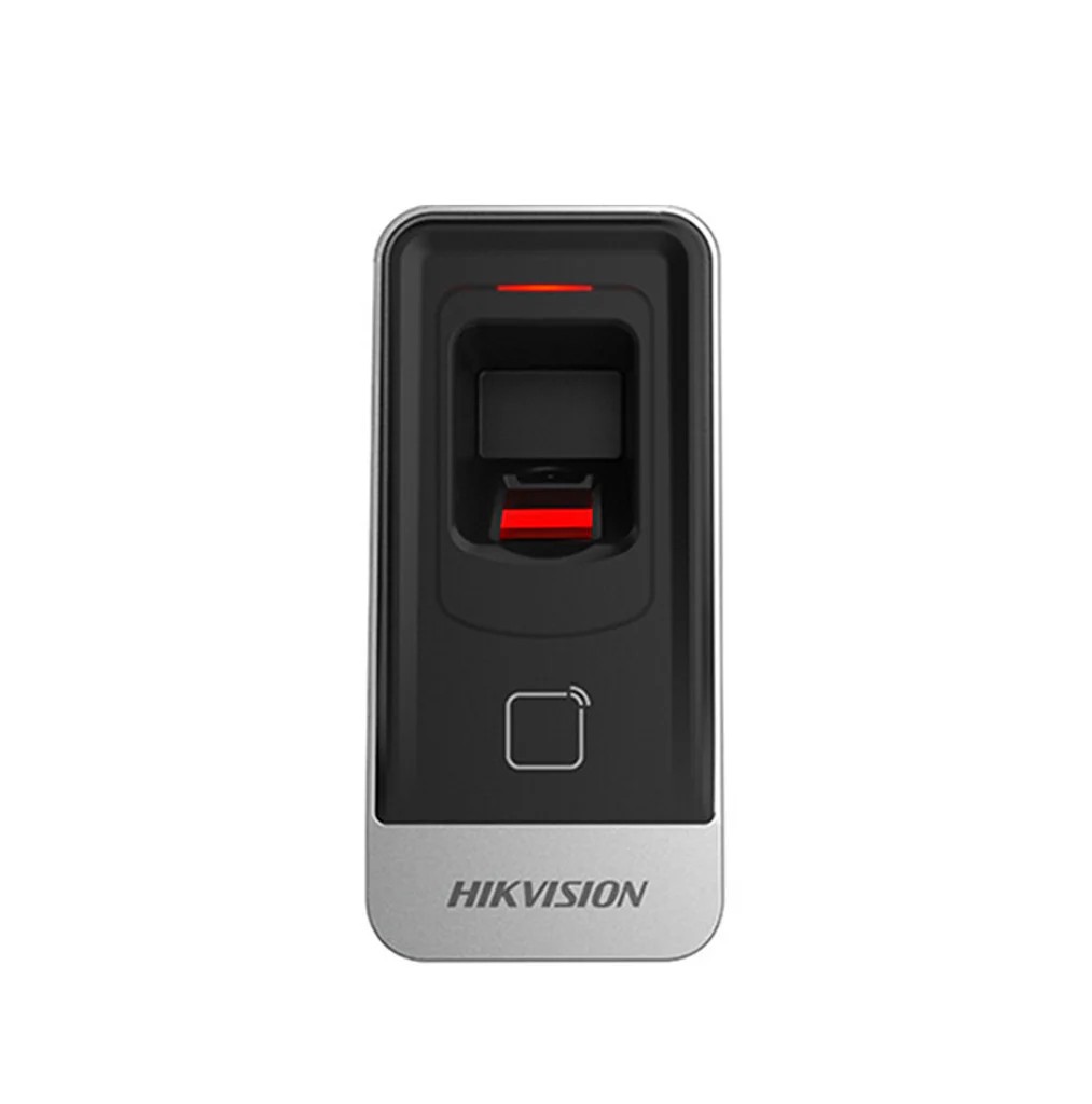 Hikvision Lector Huellas y Tarjeta M1/ RS-485/ de Interior y Exterior