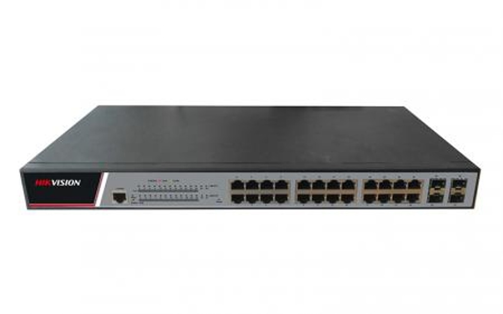 Hikvision Switch PoE Administrable Gigabit de 24 Puertos