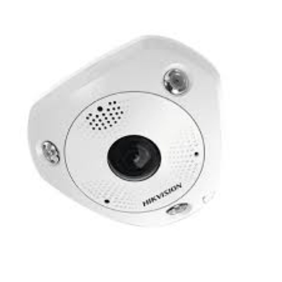 Hikvision Cámara Fisheye 6Mpx IP67 H.265+ 15mt IR IO audio