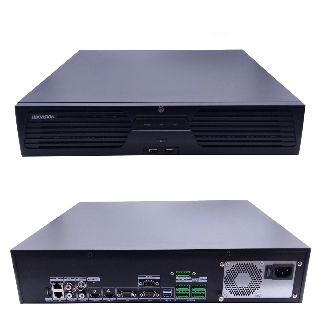 HIKVISION NVR de 32 Canales 2U Hasta 8K Resolucion/ 8 slot de HDD