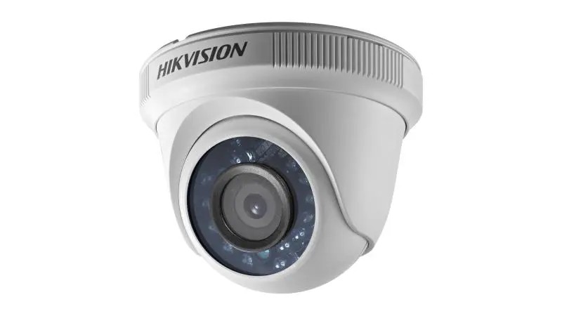 Hikvision HD Domo 720p, Lente Fijo, Semi-Metálica, IP66, 20Mt. IR, Uso Externo, 4 Tecnologías [DS-2CE56C0T-IRF]