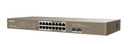 Tenda 16 puertos 10/100/1000M Gigabit POE Switch 250w/ +2 Puertos 1000 Mbps Base-X SFP