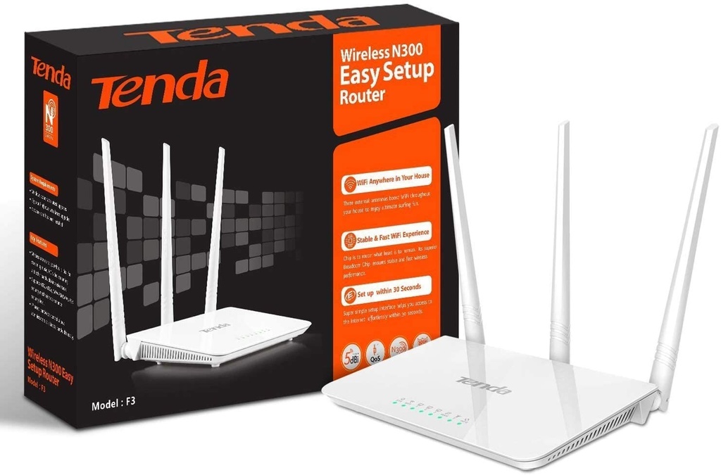 Tenda F3 300Mbps Wireless 11N Router 2.4 Mhz